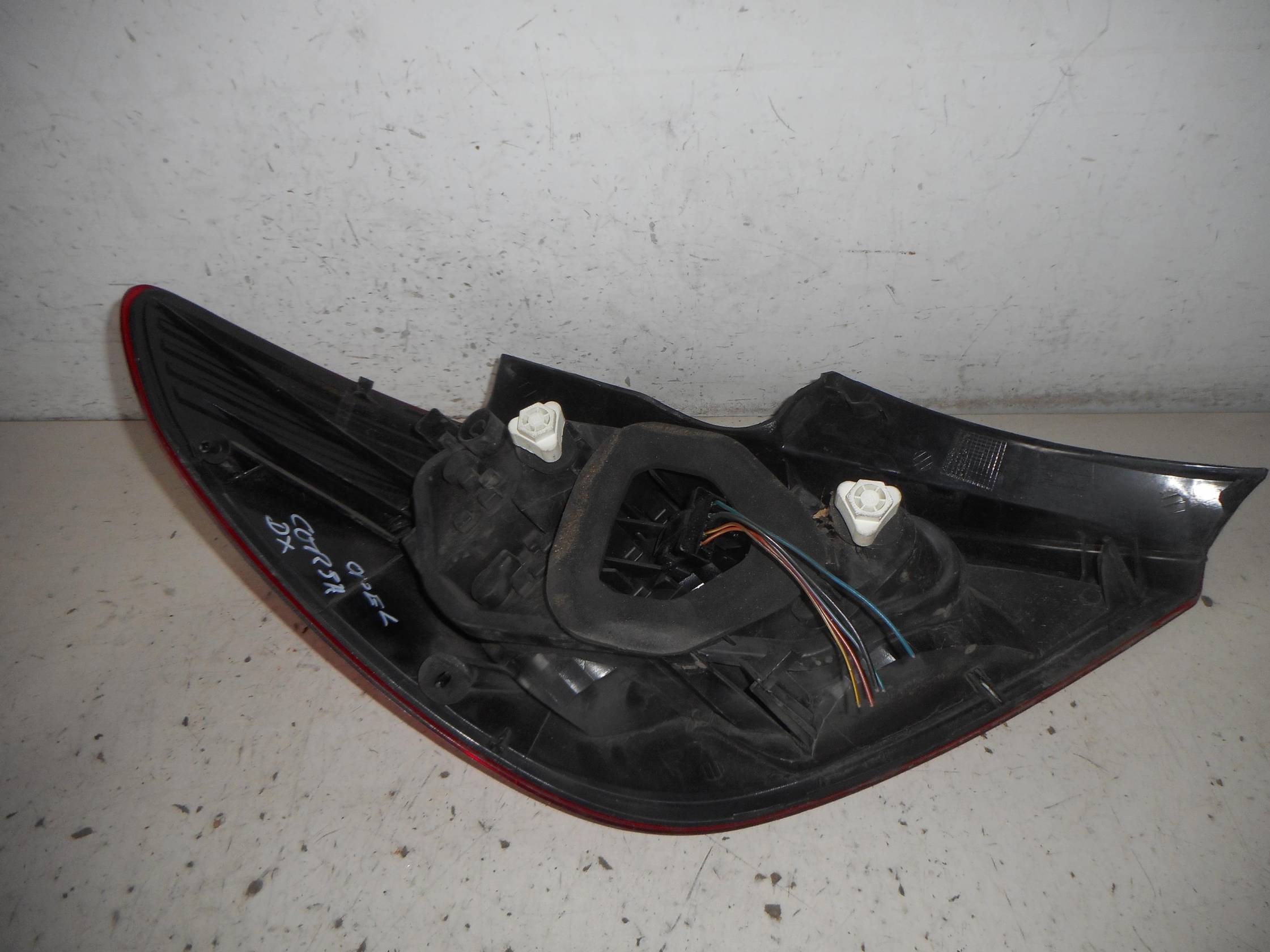 Aletta parasole parabrezza dx.